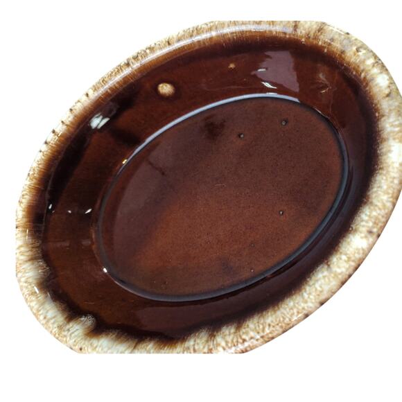Vintage Hull Pottery Brown Drip Oval Covered Casserole with Lid 10" Oven Proof - Picture 5 of 10
